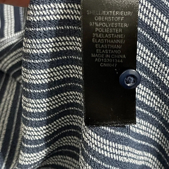 Adrianna Papell Striped Button Front Sleeveless Top Size Large - Picture 5 of 6